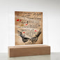 To My Wife Once Upon-Square Acrylic Plaque