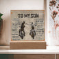 To My Son JOURNEY-Square Acrylic Plaque