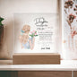 To My Daughter Never Forget-Square Acrylic Plaque-Fr. Love DAD
