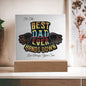 To The Best Dad Ever-Love A Son-Square Acrylic Plaque!