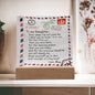 To My Daughter, Even When I Am Not Close -Square Acrylic Plaque