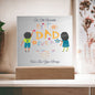 TO THE WORLDS BEST DAD EVER-WISHING U THE BEST YEAR- Square Acrylic Plaque!π