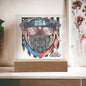 USA DOG-OUCH-DOG LOVER-Square Acrylic Plaque! π