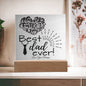 Happy Father's Day-Square Acrylic Plaque