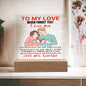 To My Lover-Coffee Break-Square Acrylic Plaque❤️