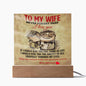 To My Wife-Never Forget That-Square Acrylic Plaque