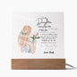 To My Daughter Never Forget-Square Acrylic Plaque-Fr. Love DAD