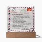To My Daughter, Even When I Am Not Close By Dad-Square Acrylic Plaque