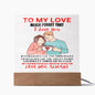 To My Lover-Coffee Break-Square Acrylic Plaque❤️