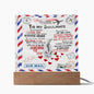 To My Soulmate I May Never Find Words-Square Acrylic Plaque