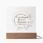 She Who Kneels Before God-Square Acrylic Plaque