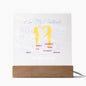 To My Soulmate | The Day I Met You |Acrylic Square Plaque