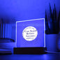 She Who Kneels Before God-Square Acrylic Plaque