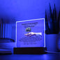 My Son First Day of Senior Year Gift-Square Acrylic Plaque