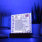 To My Daughter, Even When I Am Not Close -Square Acrylic Plaque