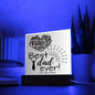 Happy Father's Day-Square Acrylic Plaque