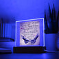 To My Wife Once Upon-Square Acrylic Plaque