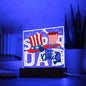 I LOVE YOU DAD- SUPER DAD-Square Acrylic Plaque! π