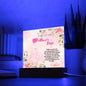 To A Happy Mother's Day, The Sweetest Mom -Square Acrylic Plaque! π
