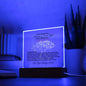 My Dearest Son-How to Become Financially Free & Increased Income -Square Acrylic Plaque💕