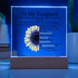 To My Daughter| The Best By Far| Acrylic Plaque