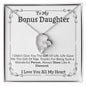 To My Bonus Daughter | Shine Like a Diemond | Forever Love Necklace ❤️
