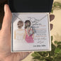 To My Bonus Sister| Never Forget |Forever Love Necklace