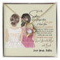 To My Sister| Never Forget |Forever Love Necklace