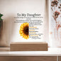 To My Daughter| The Best By Far| Acrylic Plaque