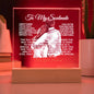 To My Soulmate | Your Last Everything |Acrylic Square Plaque