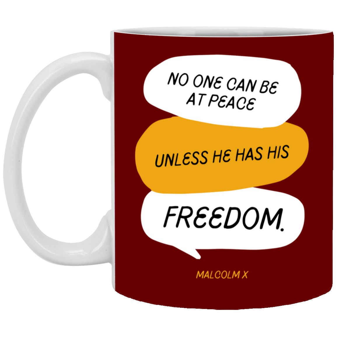 Freedom 11 oz. White - Mix Color Mug