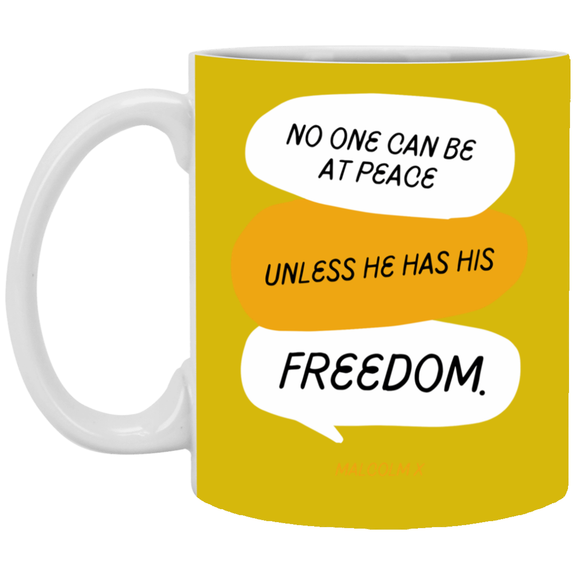 Freedom 11 oz. White - Mix Color Mug