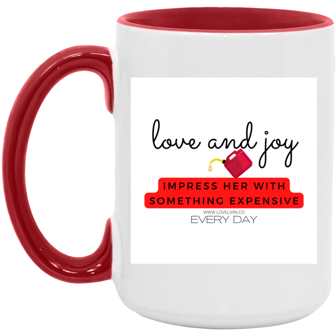 IMPRESS HER WITH GAS 15oz. Accent Mug