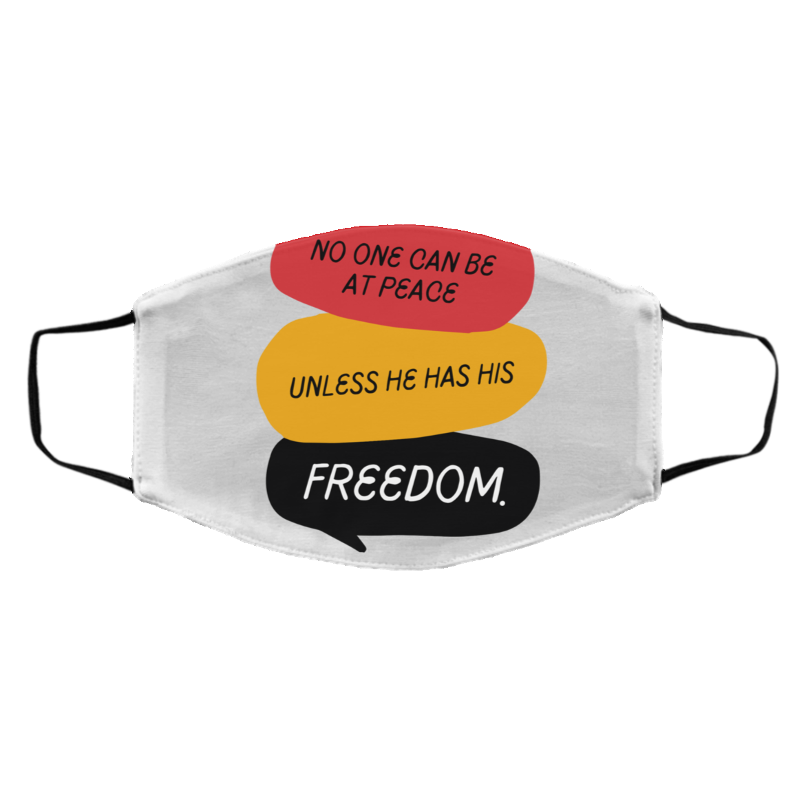 Red Yellow Green Quotes (1) Med/Lg Face Mask