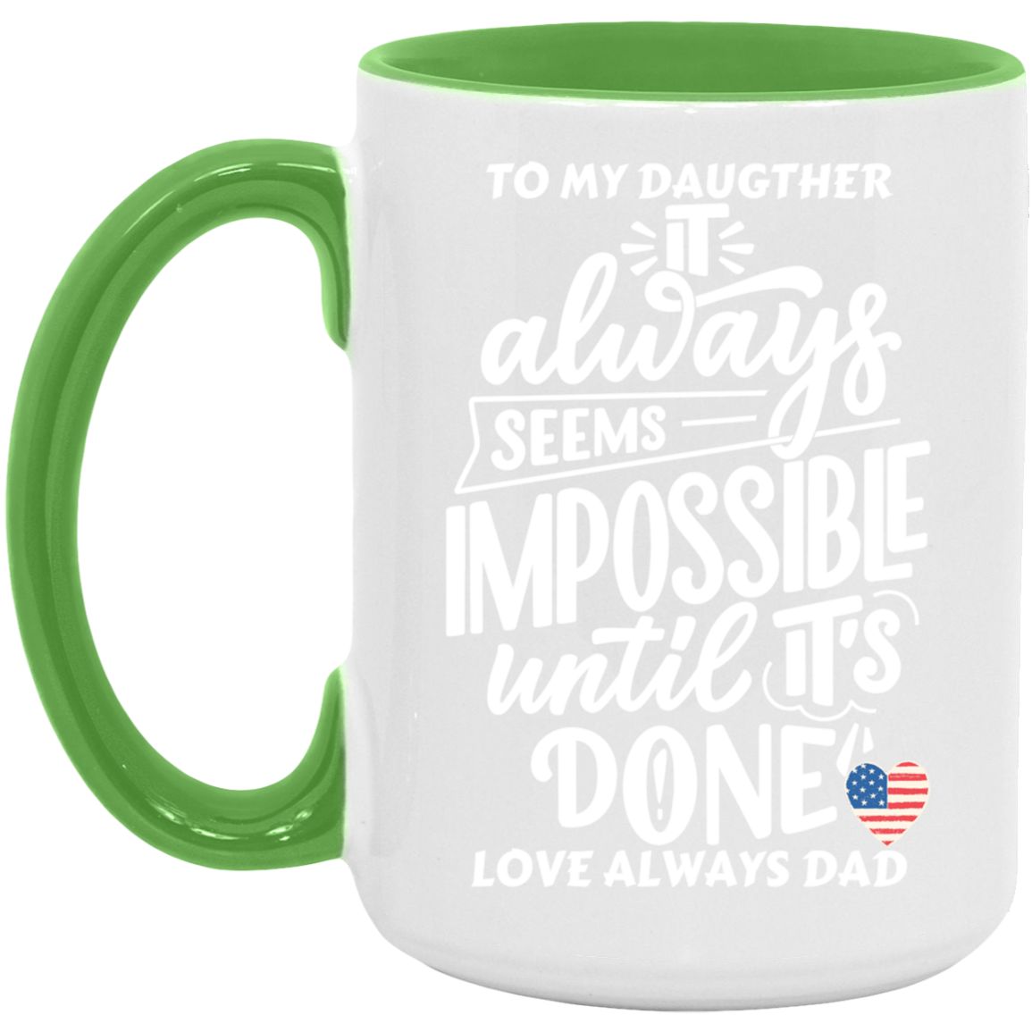 Black White 15oz. Accent Mug