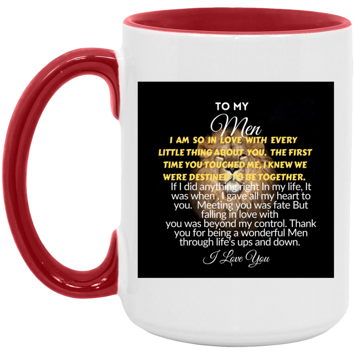 To My MEN-15oz. Accent Mug