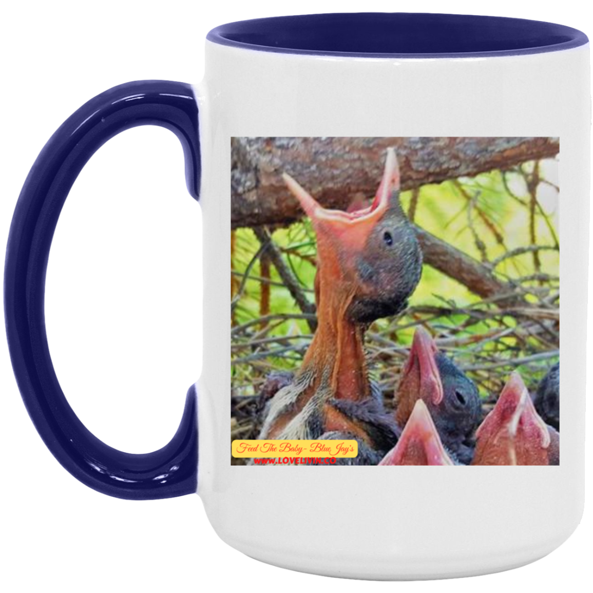 FEED Baby Blue JAY-15oz. Mug