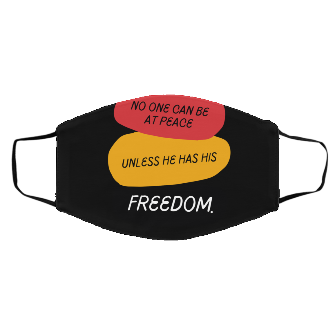 Red Yellow Green Quotes (1) Med/Lg Face Mask