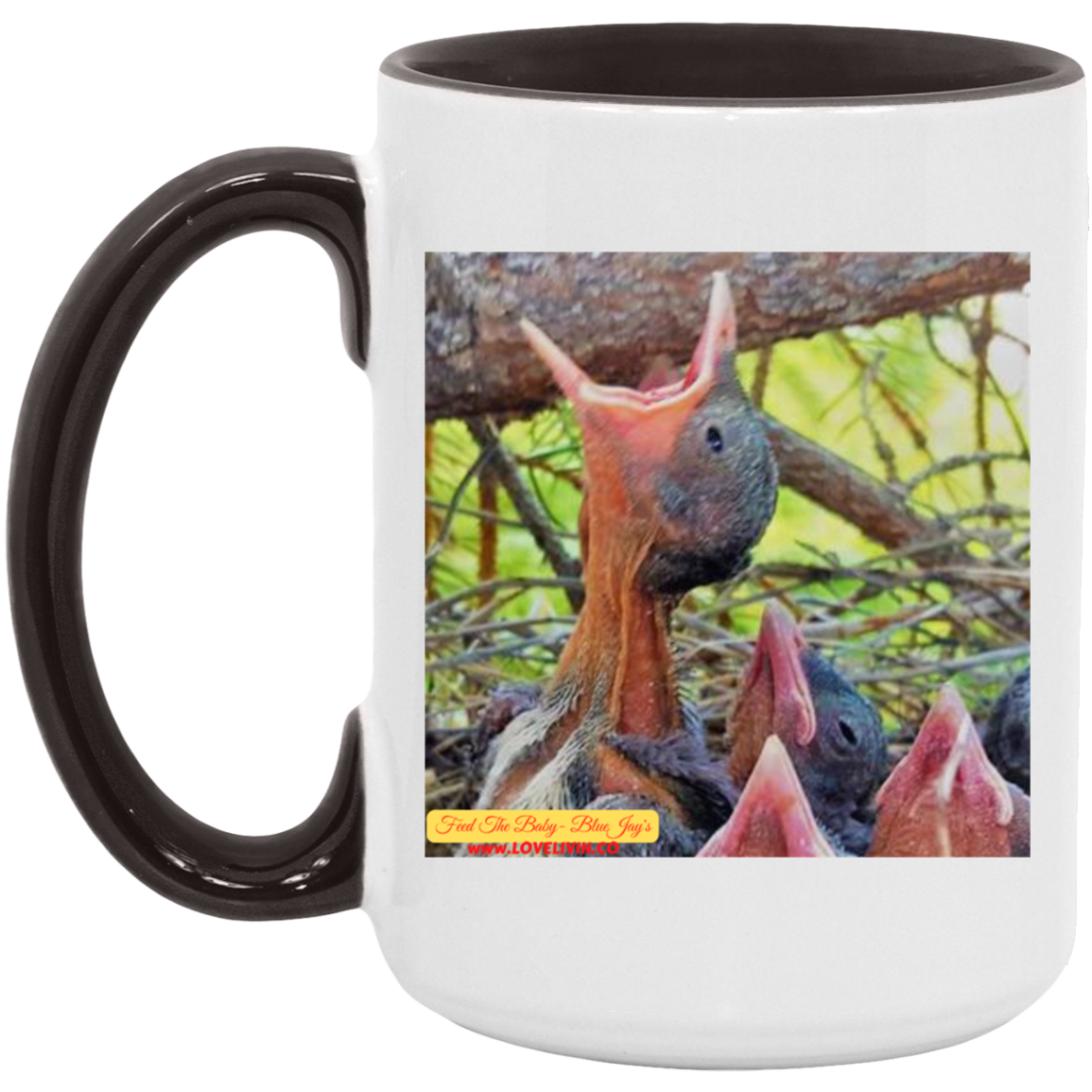 FEED Baby Blue JAY-15oz. Mug