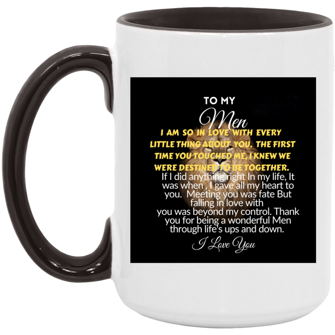 To My MEN-15oz. Accent Mug