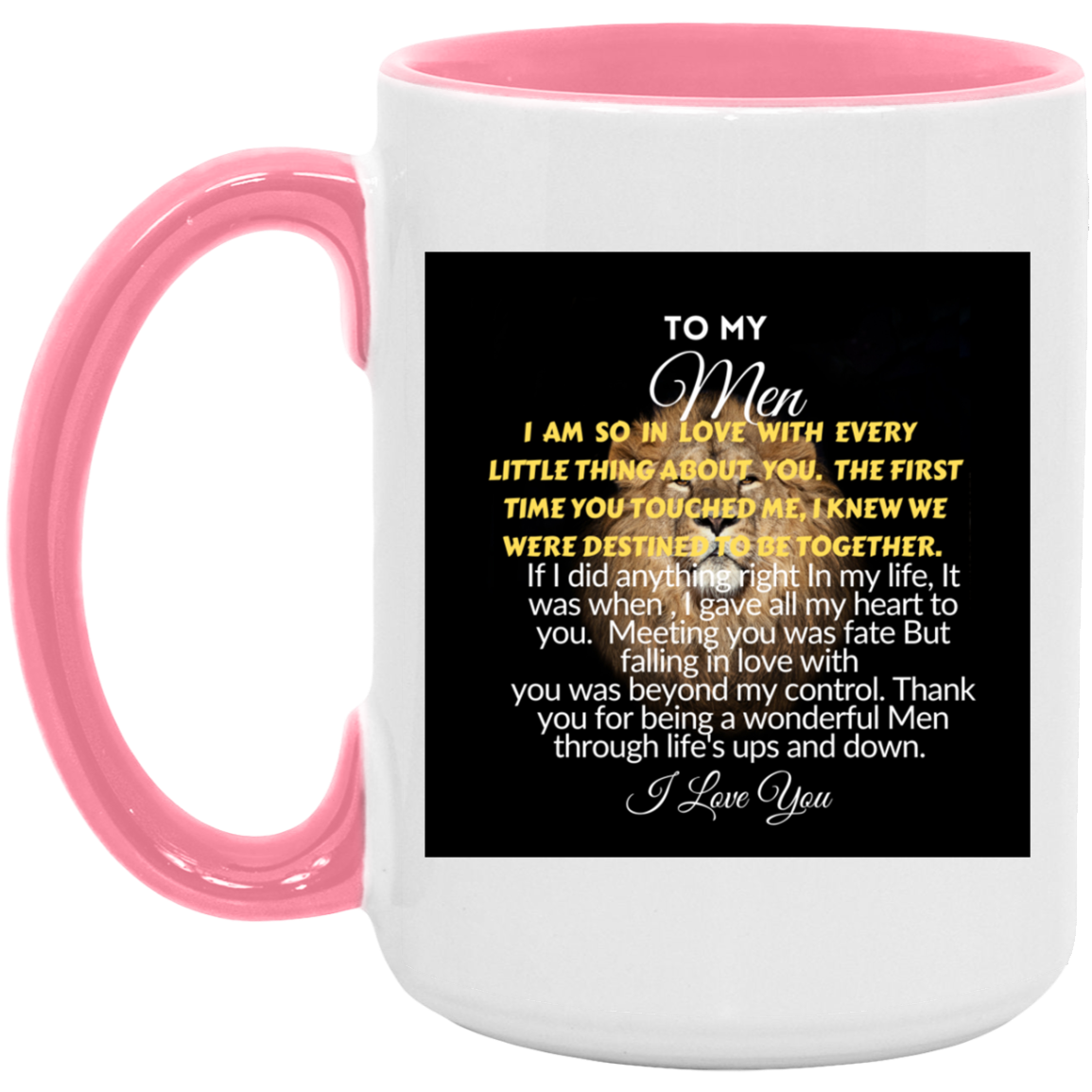 To My MEN-15oz. Accent Mug