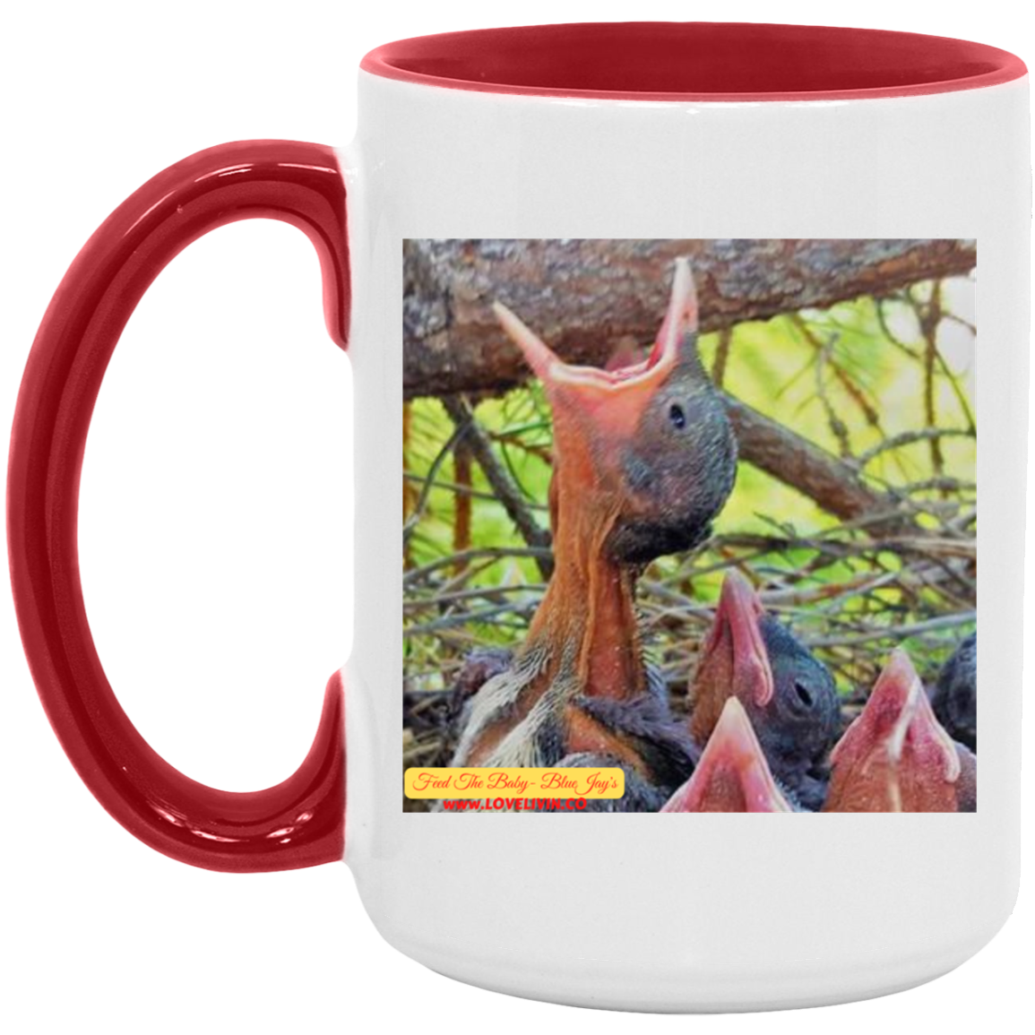 FEED Baby Blue JAY-15oz. Mug