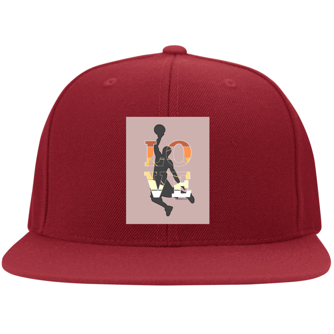 Basketball Ball Lover- Embroidered Flat Bill Twill Flex fit Cap