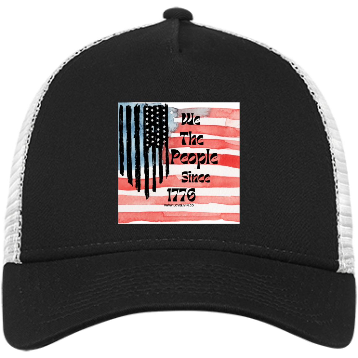 WE THE PEOPLE SINCE 1776-B Embroidered Snapback Trucker Cap