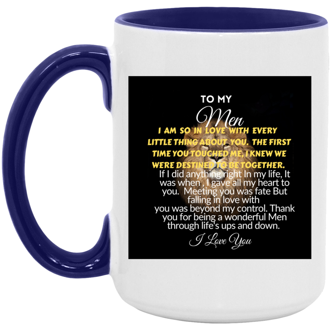 To My MEN-15oz. Accent Mug