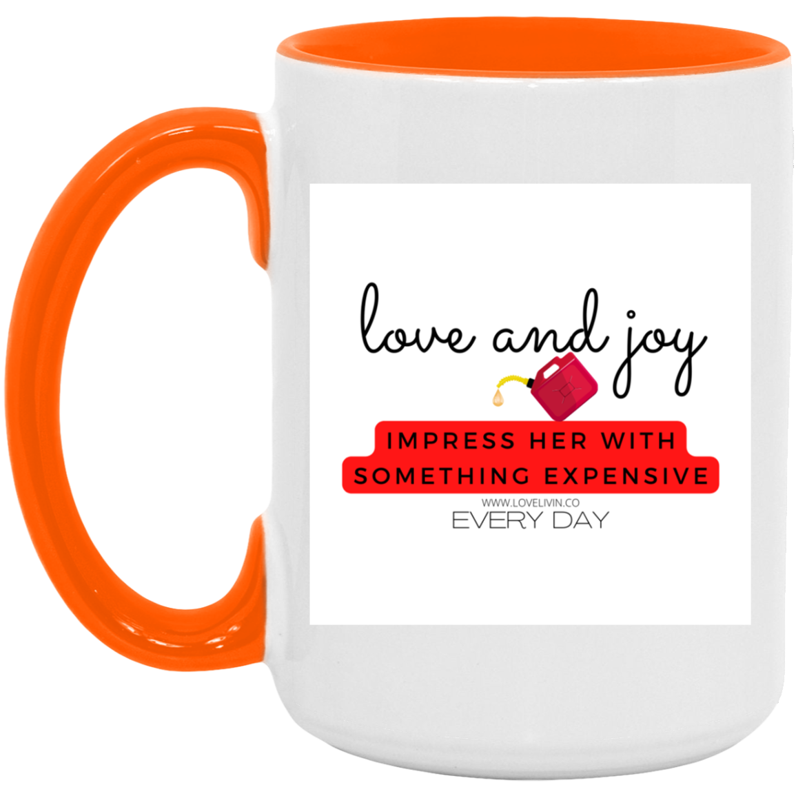 IMPRESS HER WITH GAS 15oz. Accent Mug