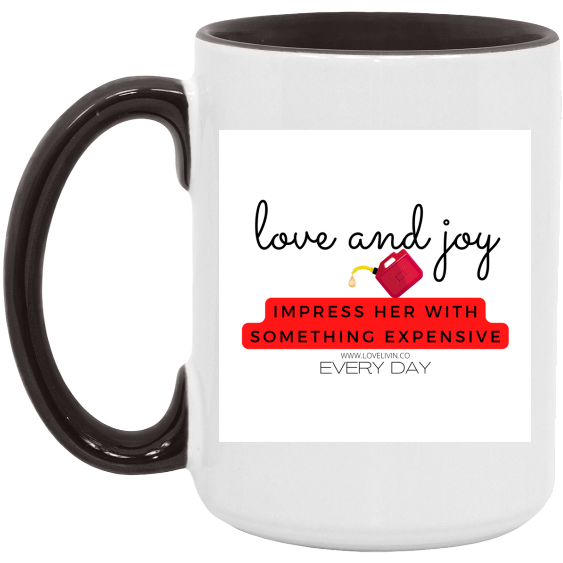 IMPRESS HER WITH GAS 15oz. Accent Mug