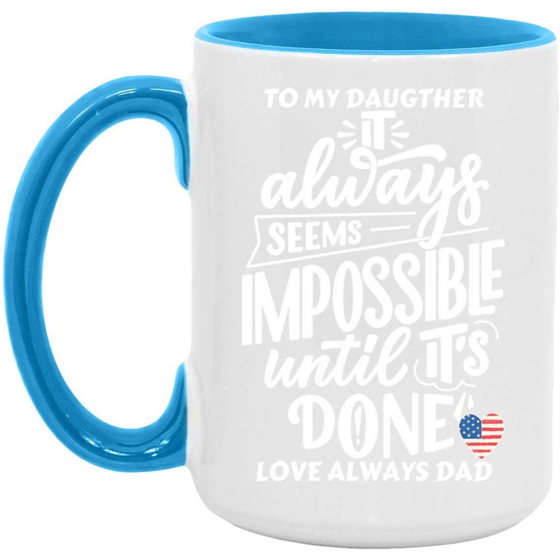 Black White 15oz. Accent Mug