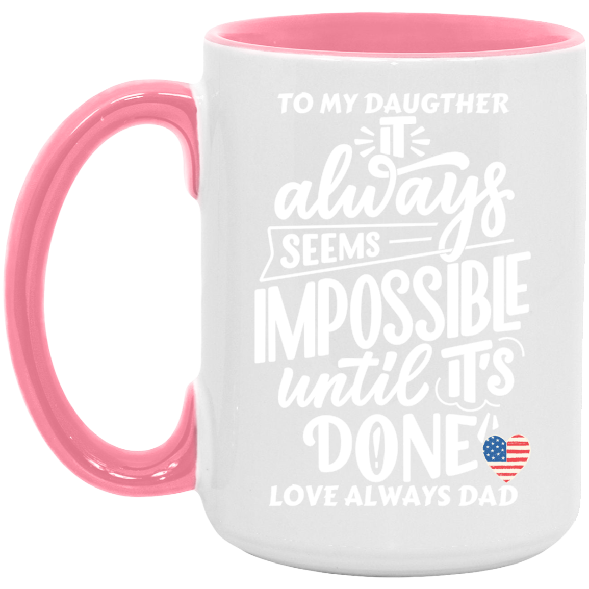 Black White 15oz. Accent Mug