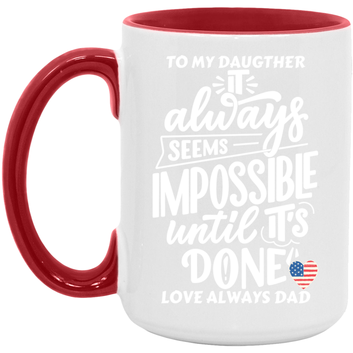 Black White 15oz. Accent Mug